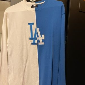 Spilt Long sleeve dodgers kith shirt